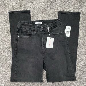 NWT Good American Good Classic Black Jeans 2/26